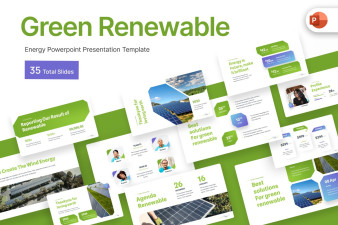 Green Renewable PowerPoint Template